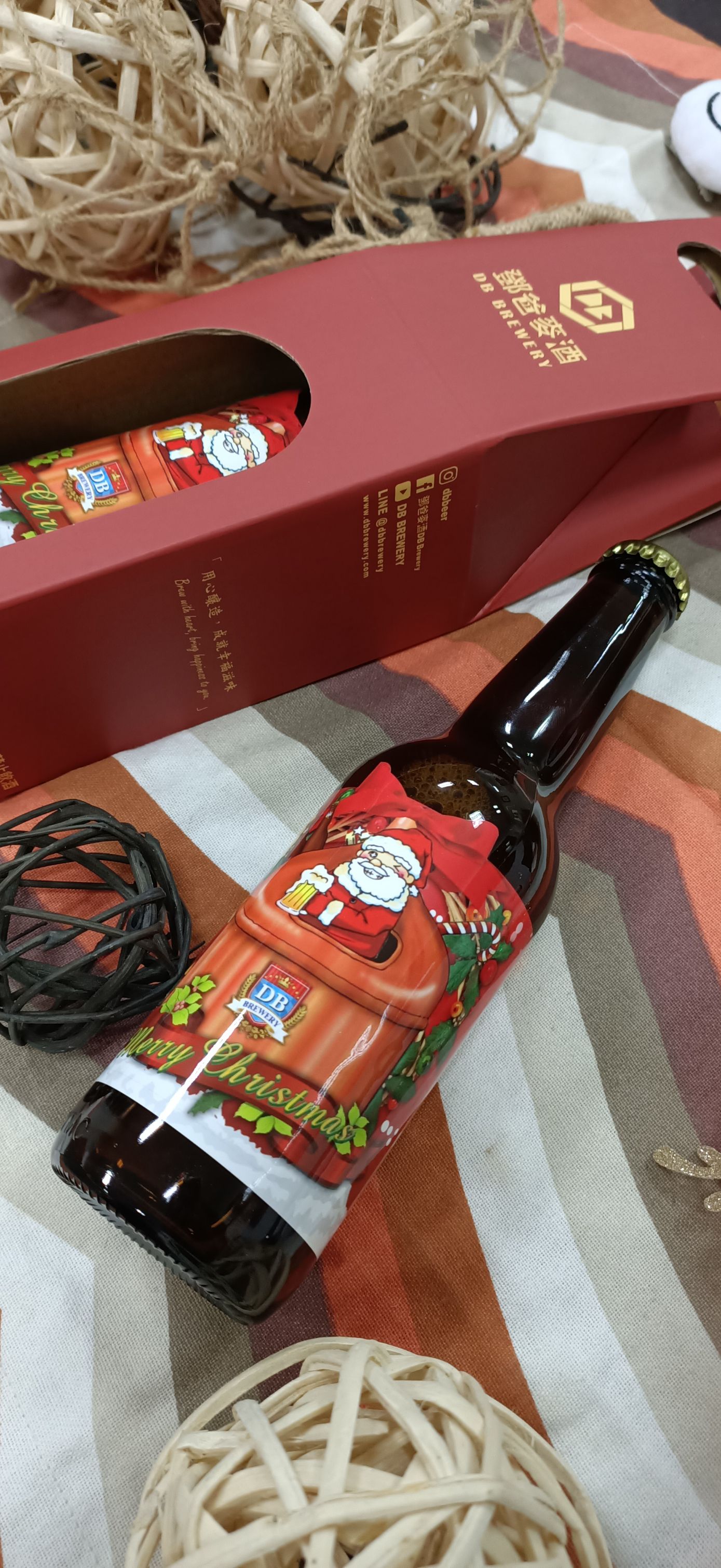 聖誕限定單入啤酒禮盒   德式黃金大麥啤酒 -鄧爸麥酒 