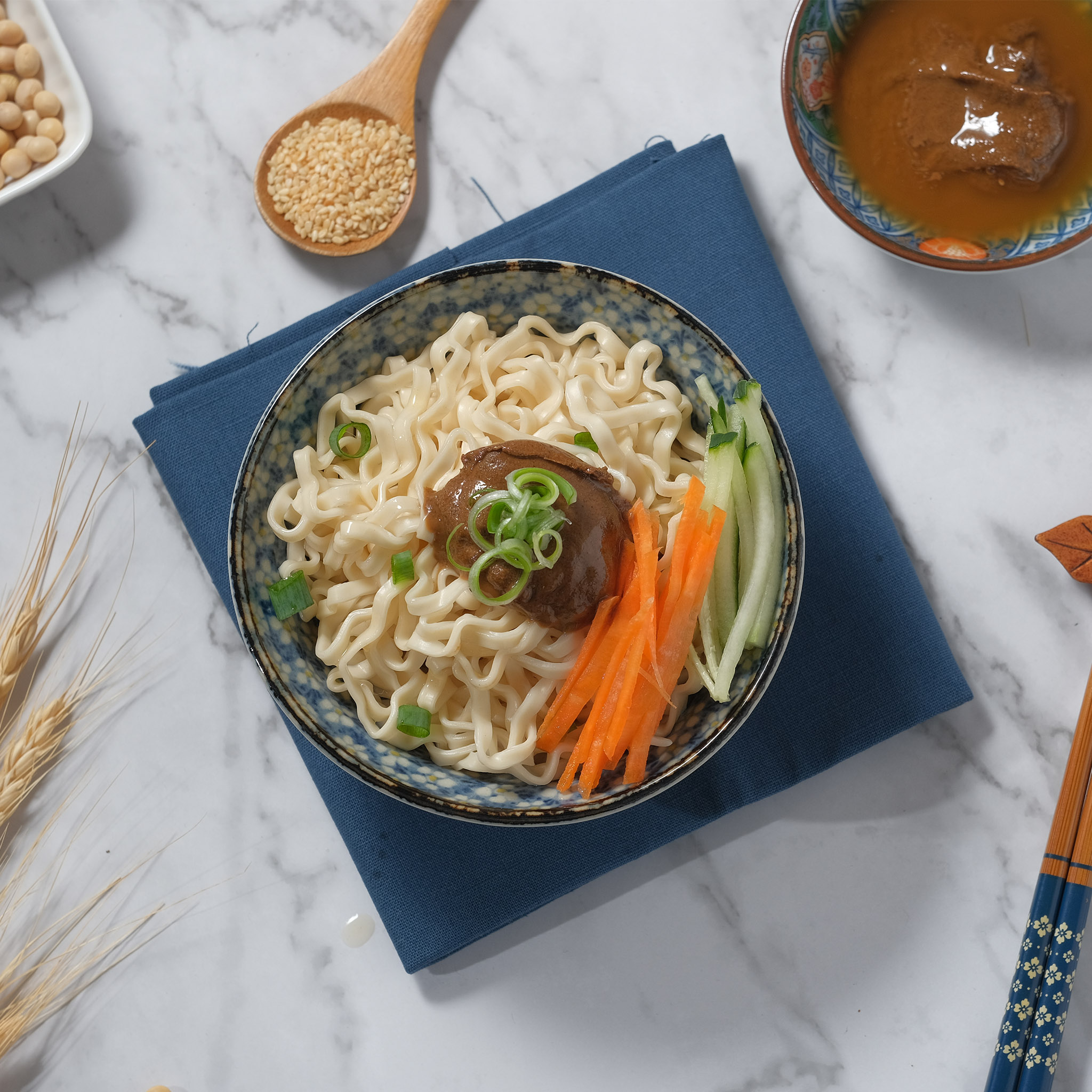 小食麵-石磨麻醬拌麵（純素）(一袋4包)