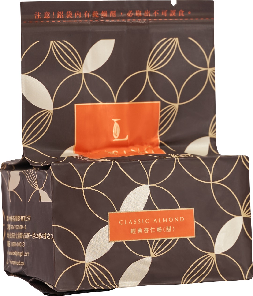 《LINSING 林銀杏》經典杏仁粉-甜1200g(100g x 12包)