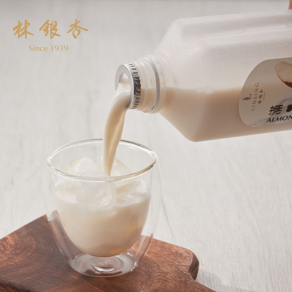 《LINSING 林銀杏》滿杏仁飲-甜1000ml/容量大升級/家庭號(12瓶一箱)