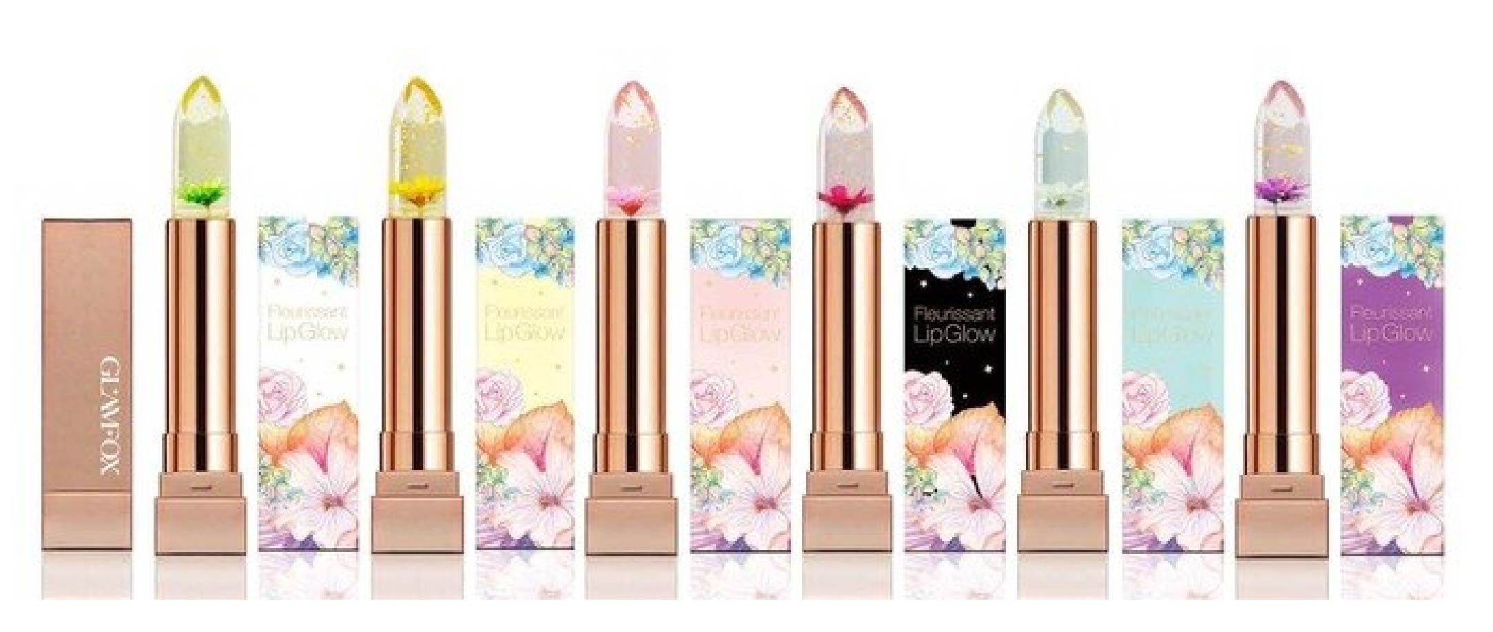 韓國原裝 GLAMFOX 24K金箔花瓣溫感變色唇膏